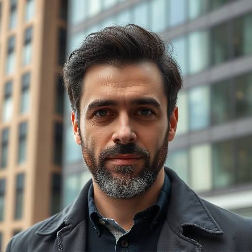 Ritratto di Marco Bianchi con sfondo di un edificio moderno